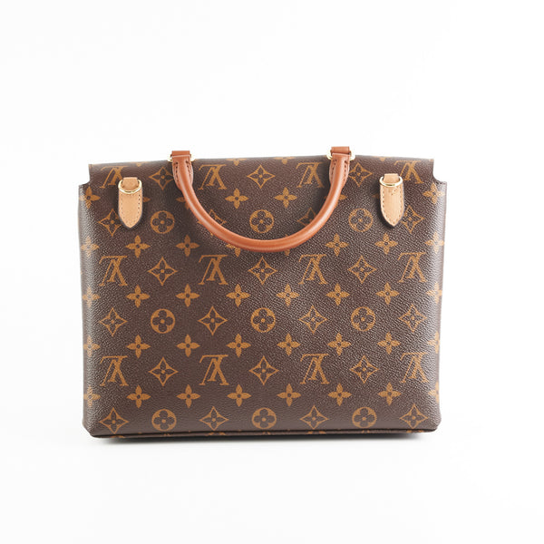 Louis+Vuitton+Marignan+Shoulder+Bag+Beige+Canvas%2FLeather for sale online