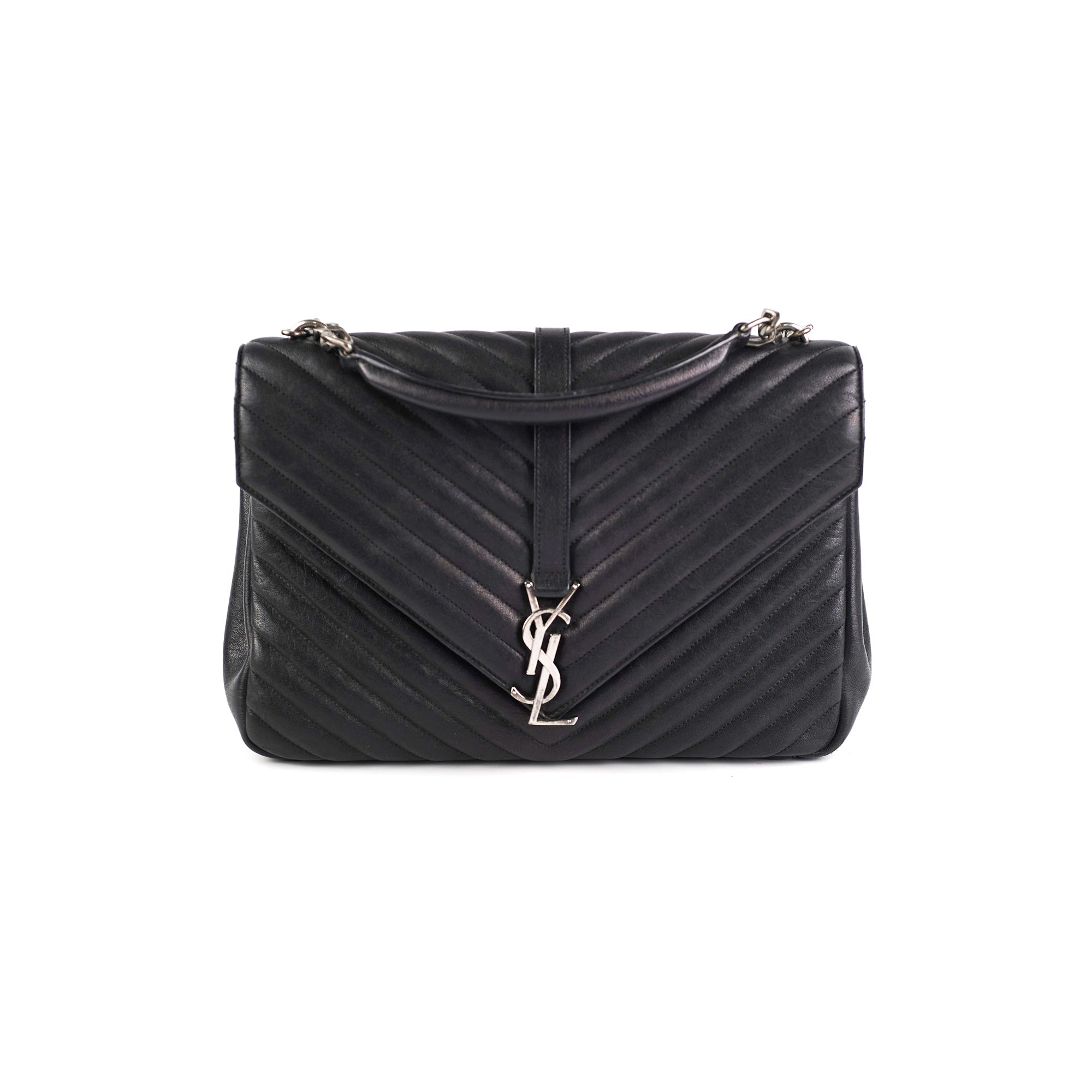 Ysl large college store bag black hardware