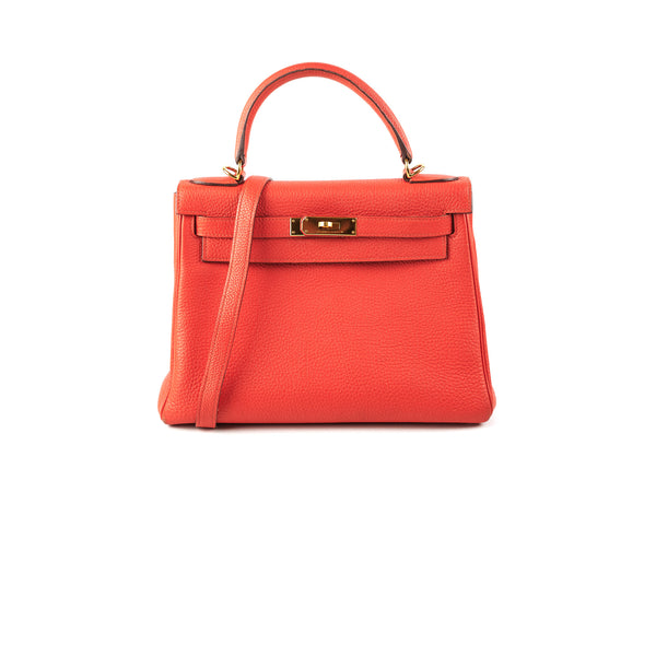 Hermès Kelly 35 Capucine T Stamp Veau Togo Leather PHW ASL5282 –  LuxuryPromise