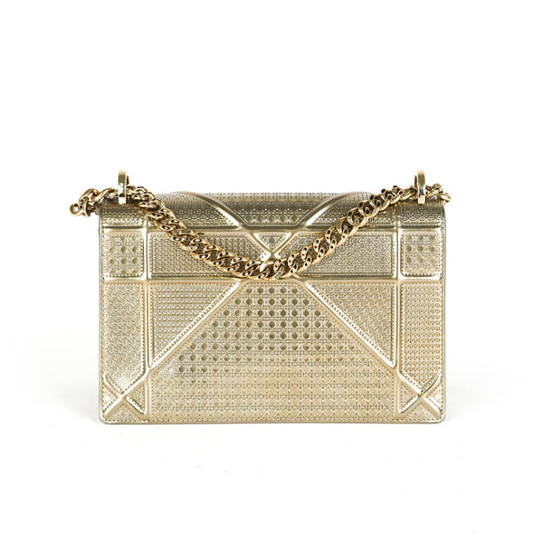 Dior Diorama Gold Small Crossbody Bag - THE PURSE AFFAIR