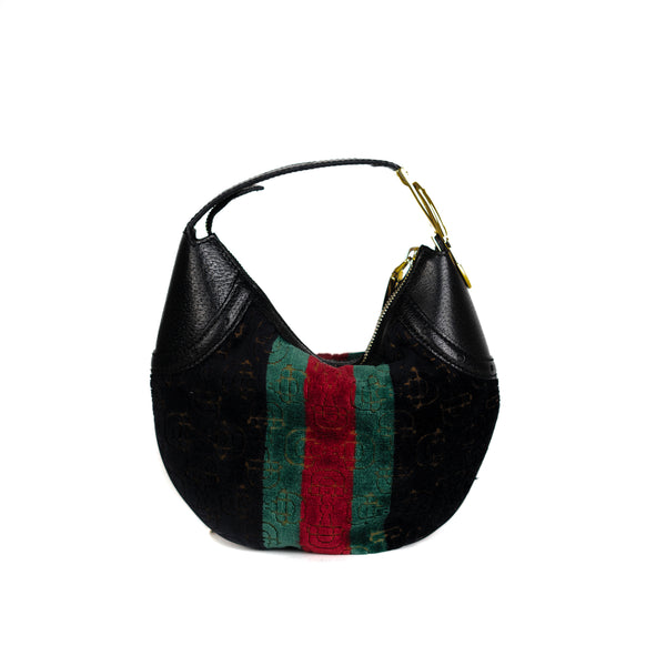 Black Gucci Horsebit Glam Hobo – Designer Revival