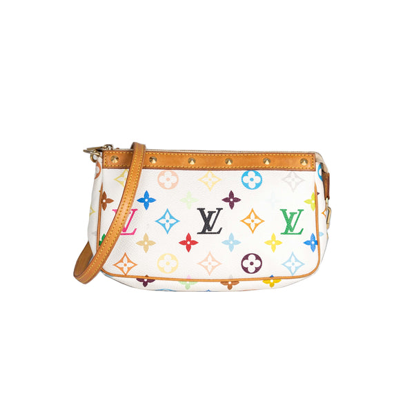 Louis Vuitton Black Multicolour Pochette - THE PURSE AFFAIR