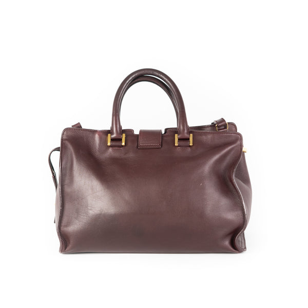 Saint Laurent Small Cabas Bag Brown - THE PURSE AFFAIR