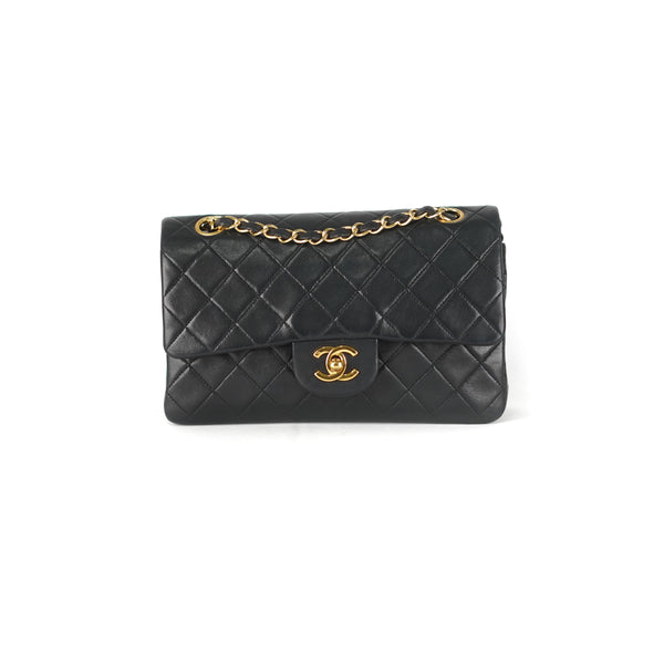 Chanel Timeless Phone Holder Lamb Black