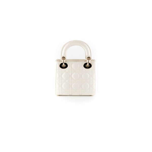 Dior Lady Dior Mini White Bag White March 2020 - THE PURSE AFFAIR