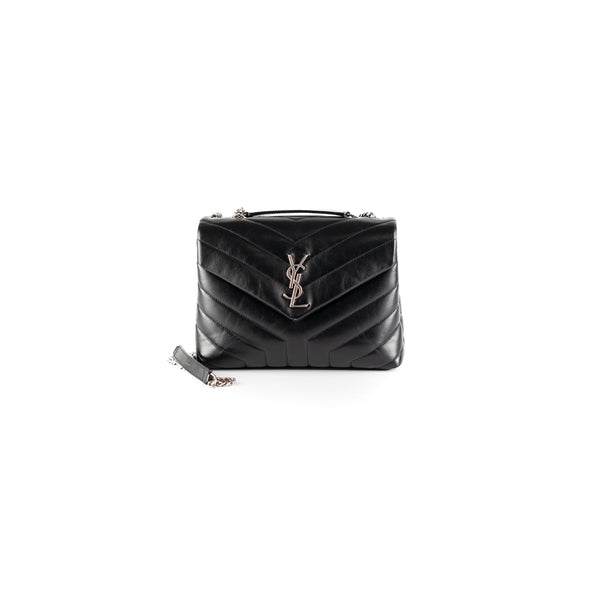 Saint Laurent White Small Loulou Bag - THE PURSE AFFAIR