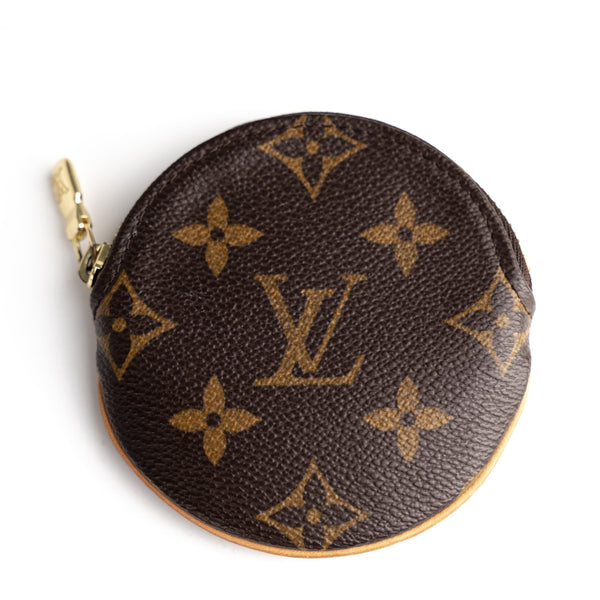 Louis Vuitton Monogram Cherries Round Coin Pouch Change Keychain Purse  293lvs513