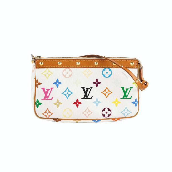 Louis Vuitton Multicolore Monogram Bucket Bag White - THE PURSE AFFAIR