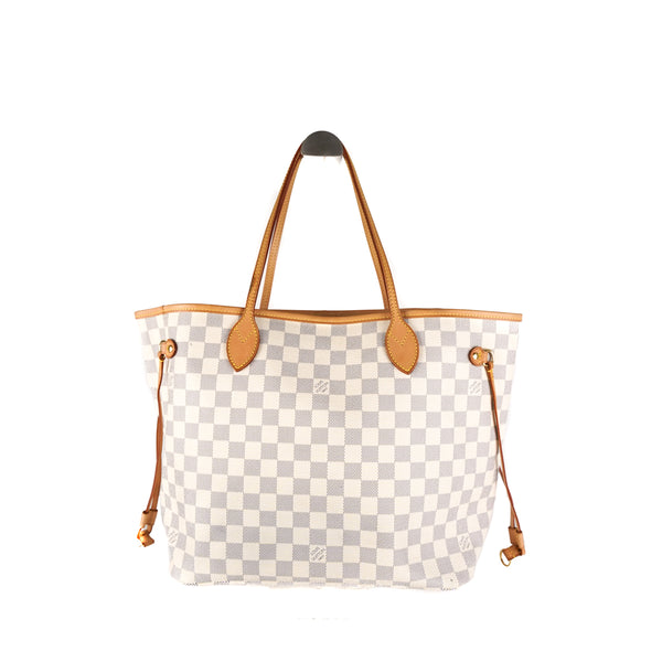 Louis Vuitton Damier Azur Neverfull MM, Beige, $849.99. Tap the product  link to buy! #designerconsignment #louisvuittonlover…