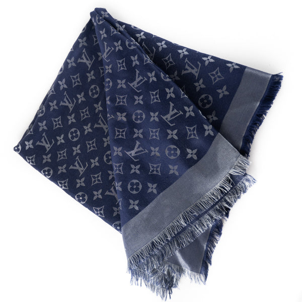 Monogram Shine Shawl in Blue - Accessories M73658