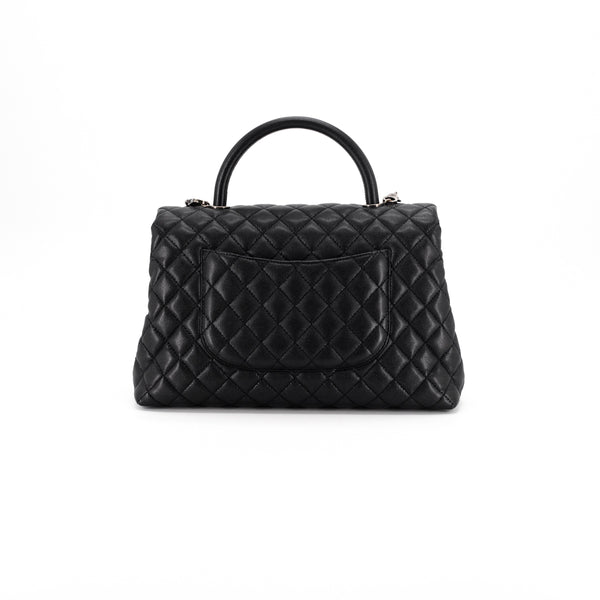 Chanel Coco Handle Flap Small/Mini Bag Black - THE PURSE AFFAIR