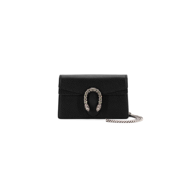 Gucci Dionysus Leather Super Mini Bag (Black) – Moschinm