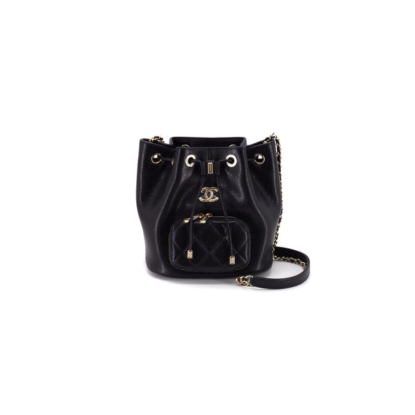 Chanel Business Affinity Drawstring Bucket Bag