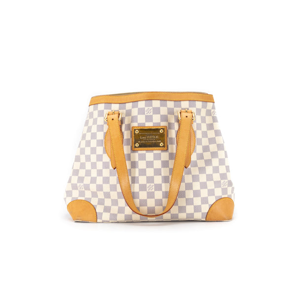 Louis Vuitton Hampstead MM Damier Azur Tote Bag - THE PURSE AFFAIR