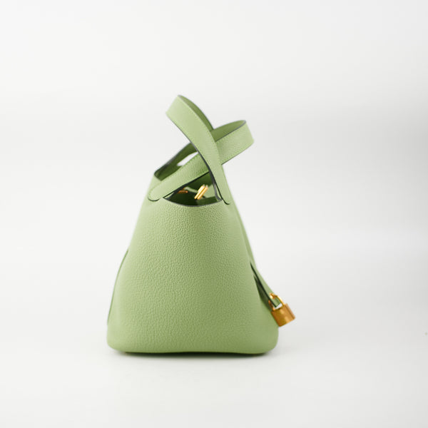 Hermes Picotin 18 Taurillon Vert Criquet - THE PURSE AFFAIR