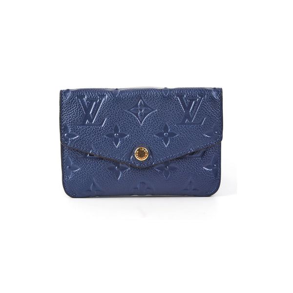 Louis Vuitton Key Pouch Monogram Blue in Denim with Gold-tone - US
