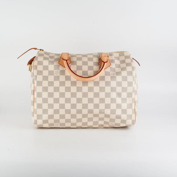 Louis Vuitton Damier Azur Canvas Speedy 30 Bag – STYLISHTOP