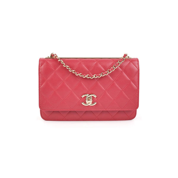 Chanel Wallet On Chain WOC Pink Lambskin Gold Hardware – Madison