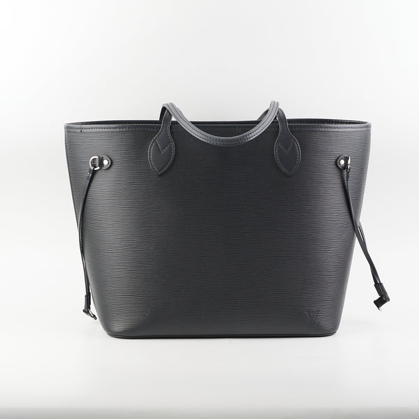 Neverfull MM Black Epi Leather Bag – Poshbag Boutique