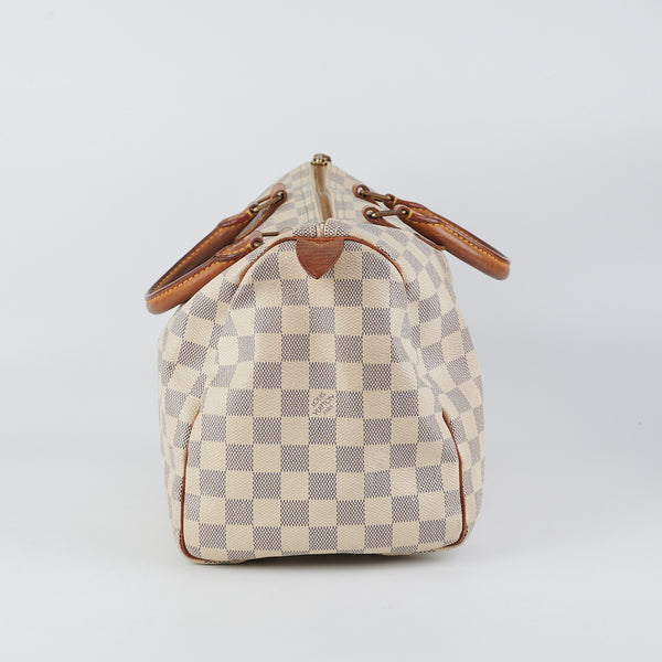 Speedy 25 bag in azure damier canvas Louis Vuitton - Second Hand
