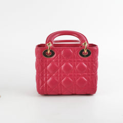 Christian Dior Mini Lady Dior Hot Pink