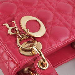 Christian Dior Mini Lady Dior Hot Pink