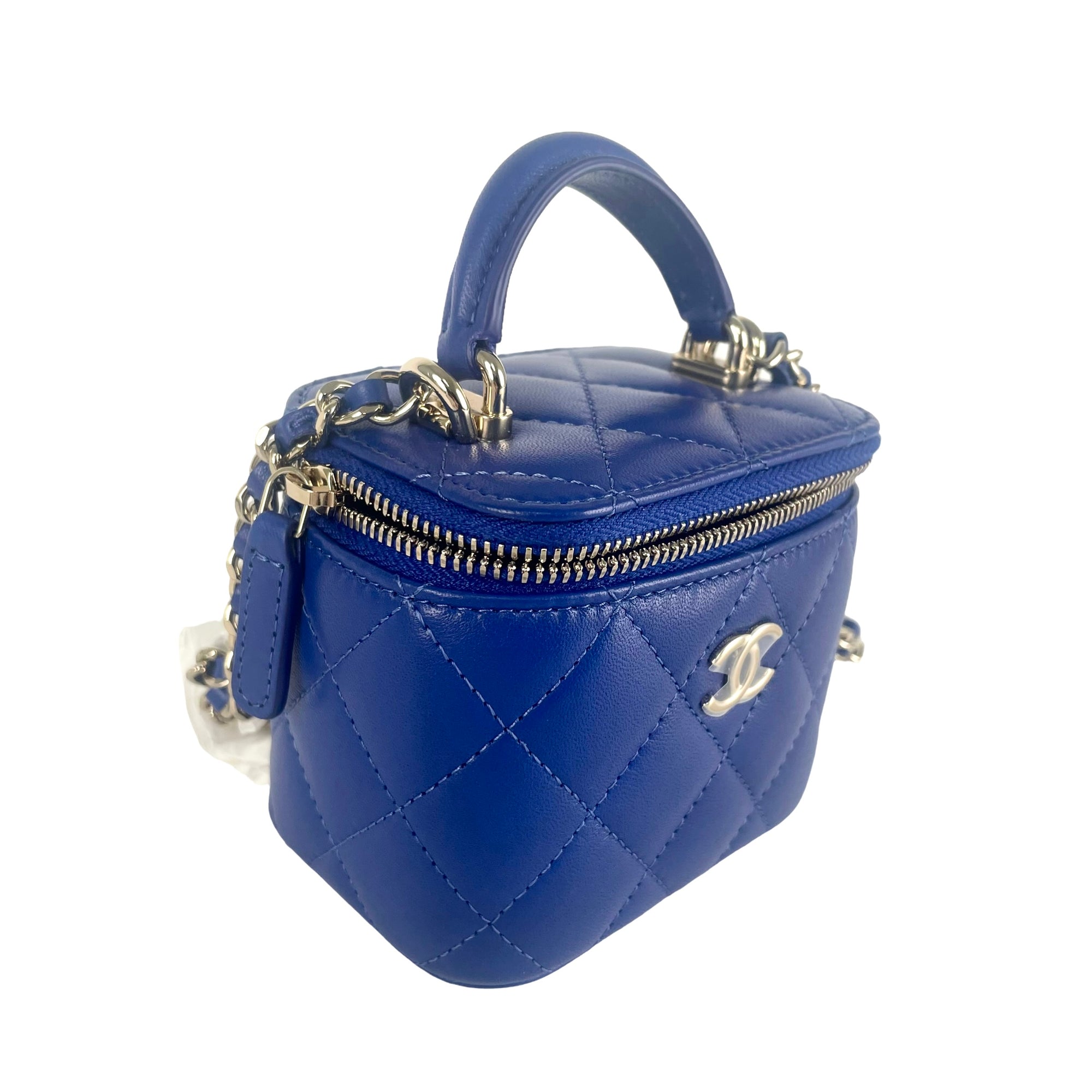 Chanel Mini Vanity Case - Blue Mini Bags, Handbags - CHA788804