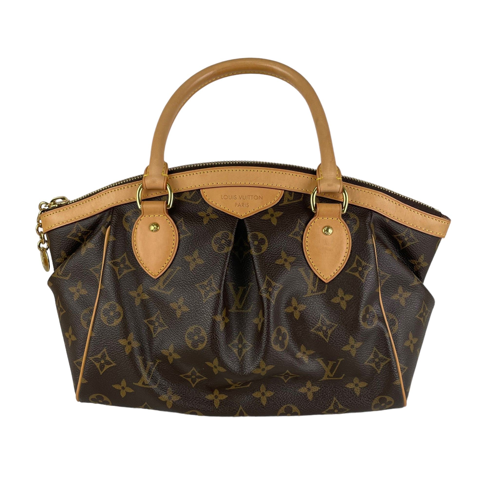 Louis Vuitton Monogram Tivoli PM Leather Fabric Brown 2WAY Shoulder bag 582