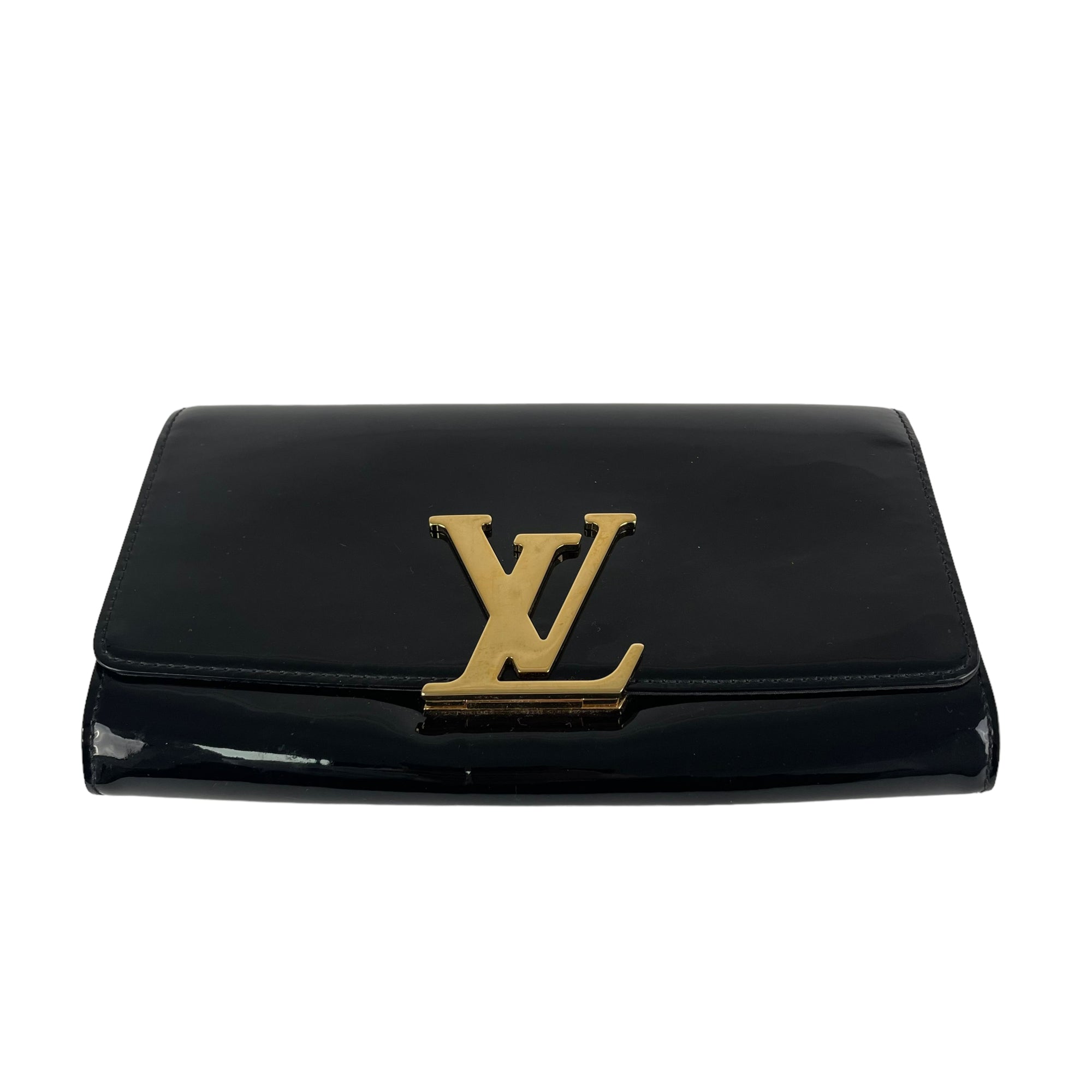 Louise leather clutch bag Louis Vuitton Black in Leather - 14710900