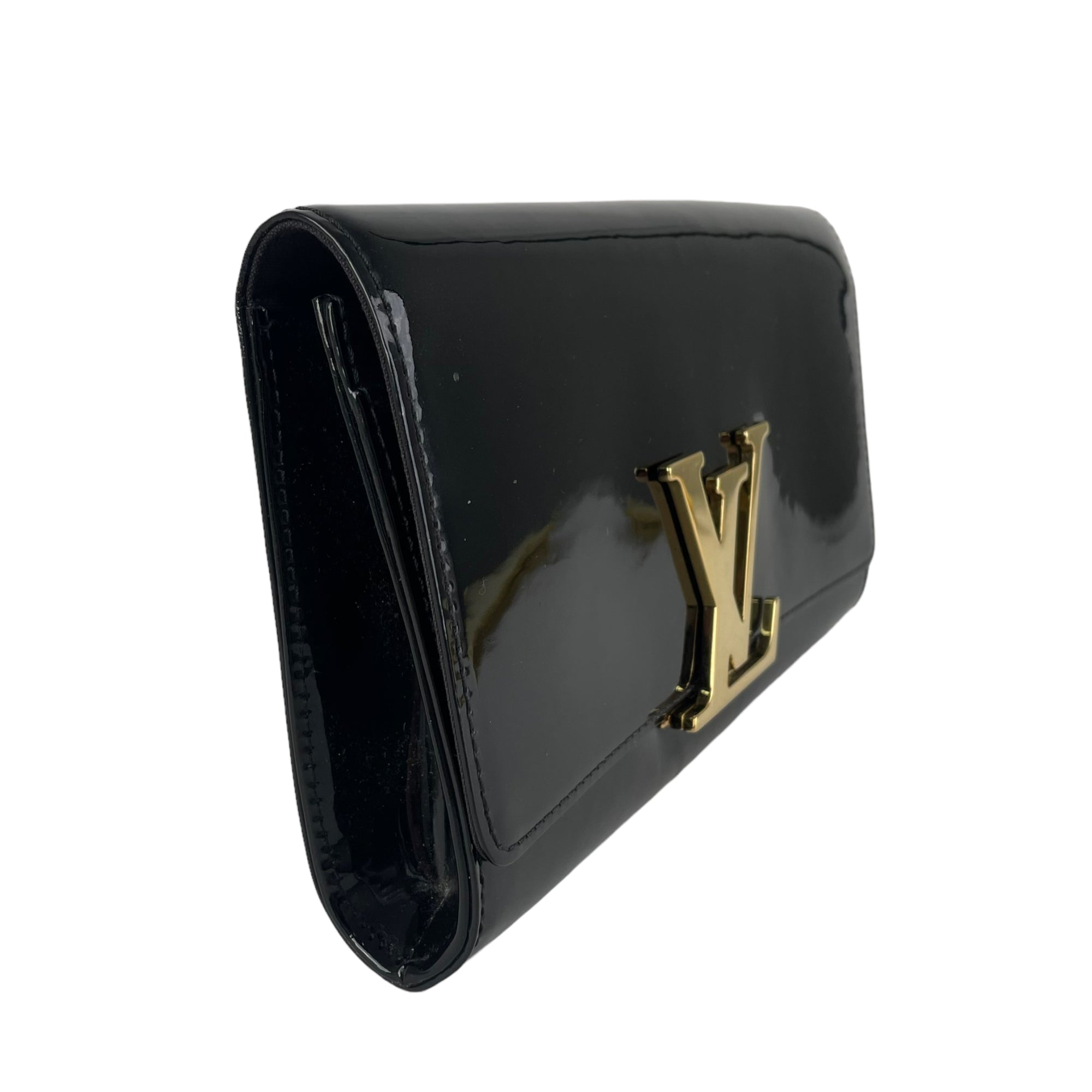 Louise leather clutch bag Louis Vuitton Black in Leather - 18925632