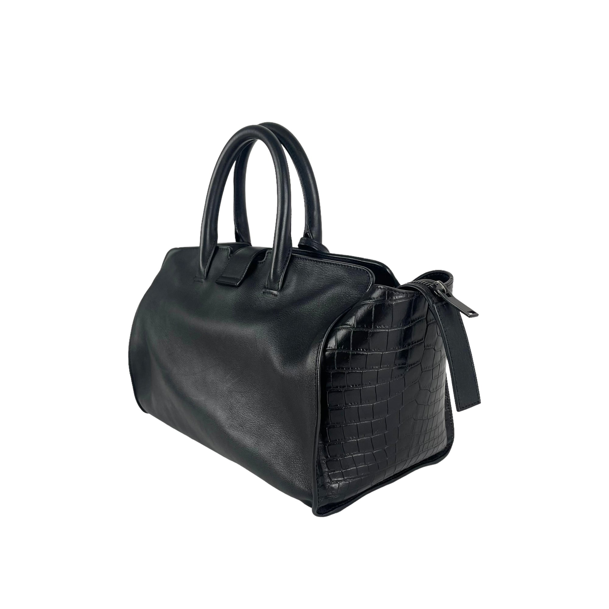 Shop Saint Laurent CABAS Casual Style 3WAY Plain Leather Office Style  Elegant Style by Noel'sStyle