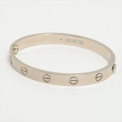 Cartier Love Bracelet Size 16 White Gold Old Screw System