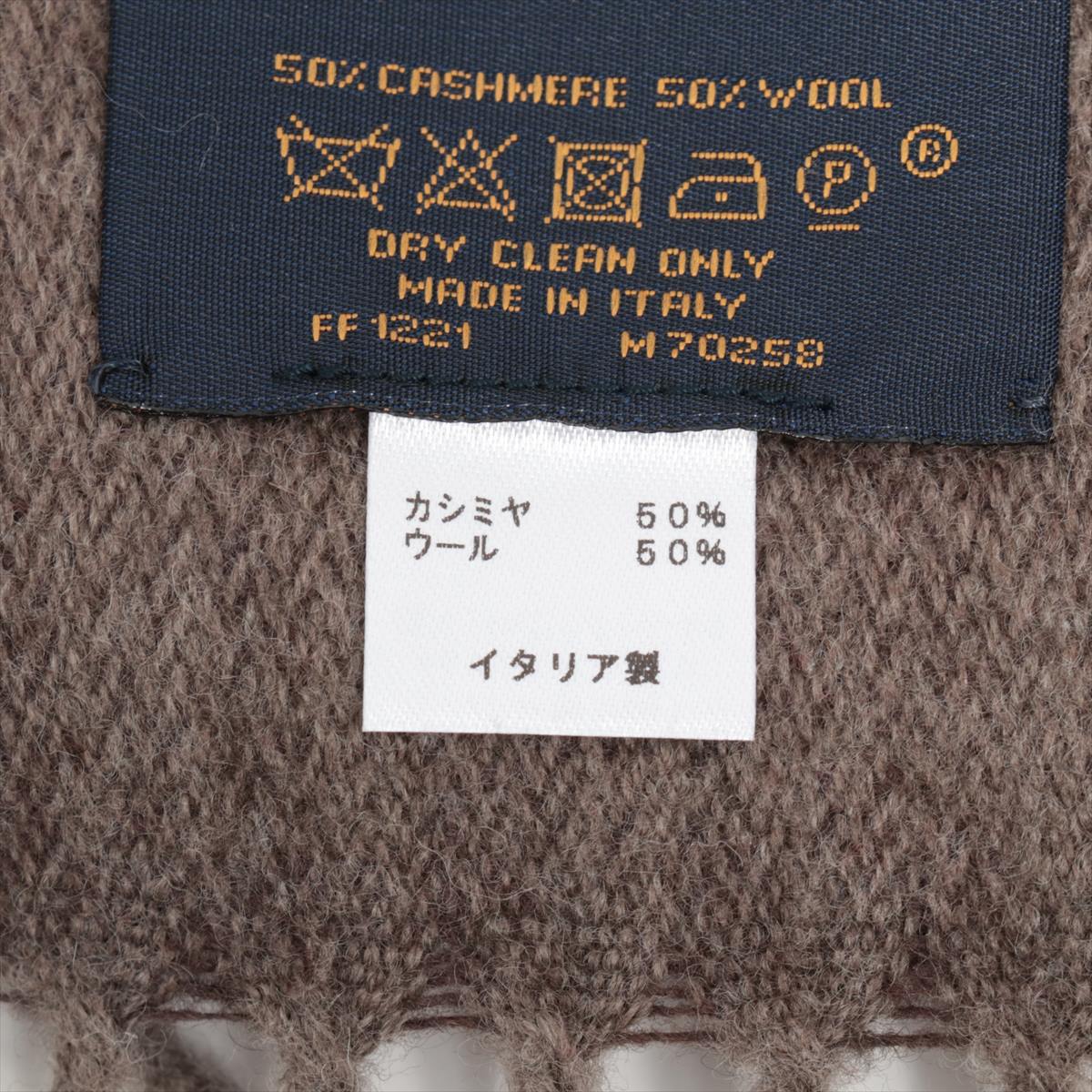 Louis Vuitton LV Monogram gradient scarf Grey Wool ref.662498