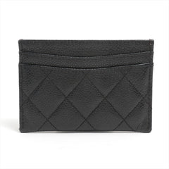 Chanel CC Logo Black Caviar Card Case