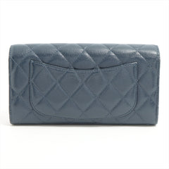 ITEM 2 - Chanel Long Wallet Flap Navy Caviar