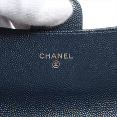 ITEM 2 - Chanel Long Wallet Flap Navy Caviar