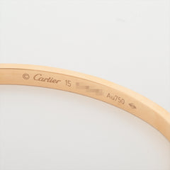 Cartier Love SM Size 15 Yellow Gold Bracelet