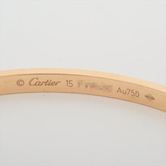 Cartier Love SM Size 15 Yellow Gold Bracelet