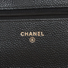 Chanel Wallet On Chain WOC Caviar Crossbody Bag Black - 22 series