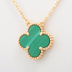 Van Cleef & Arpels Vintage Alhambra Malachite Necklace