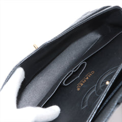Chanel Classic Flap Medium/Large 24k gold plated Caviar Black- Series 7