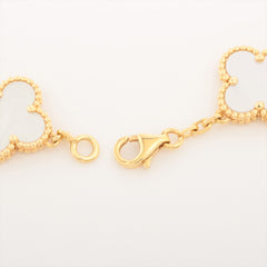 Van Cleef & Arpels Vintage Alhambra 5 Motif Mother of Pearl MOP Bracelet