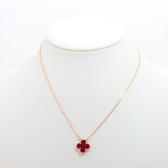 Van Cleef & Arpels Vintage Alhambra Carnelian Necklace- April 2024