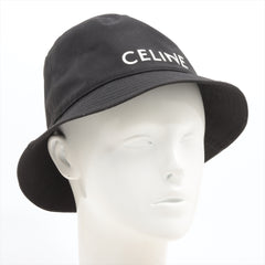 Celine Bucket Black Hat Size Small