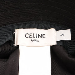 Celine Bucket Black Hat Size Small