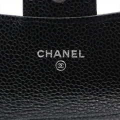 Chanel Flap Caviar Black Cardholder- Microchipped