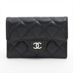 Chanel Flap Caviar Black Cardholder- Microchipped