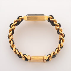 Chanel Premiere M Gold Black Watch