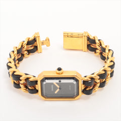 Chanel Premiere M Gold Black Watch