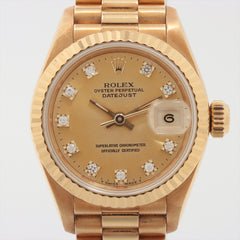 Rolex Datejust 26mm 18k Yellow Gold Watch 69178G